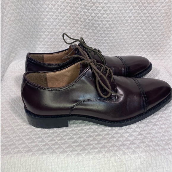 Joseph Abboud 61-91109 Men's Brown Cap Toe Oxfords Size 8.5 - Picture 6 of 9